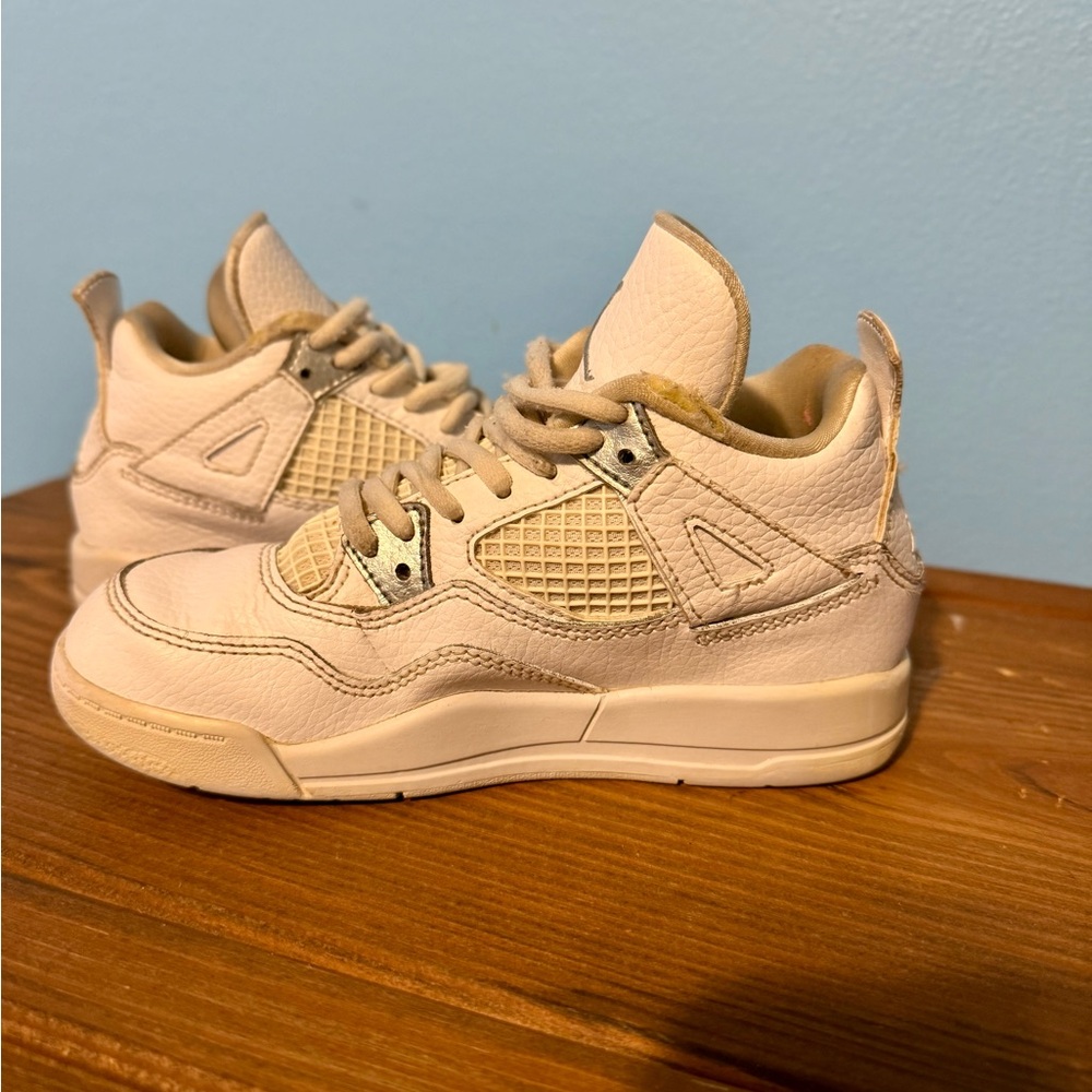 Nike Youth Kids Air Jordan 4 Pure Money 2017‎ White Retro